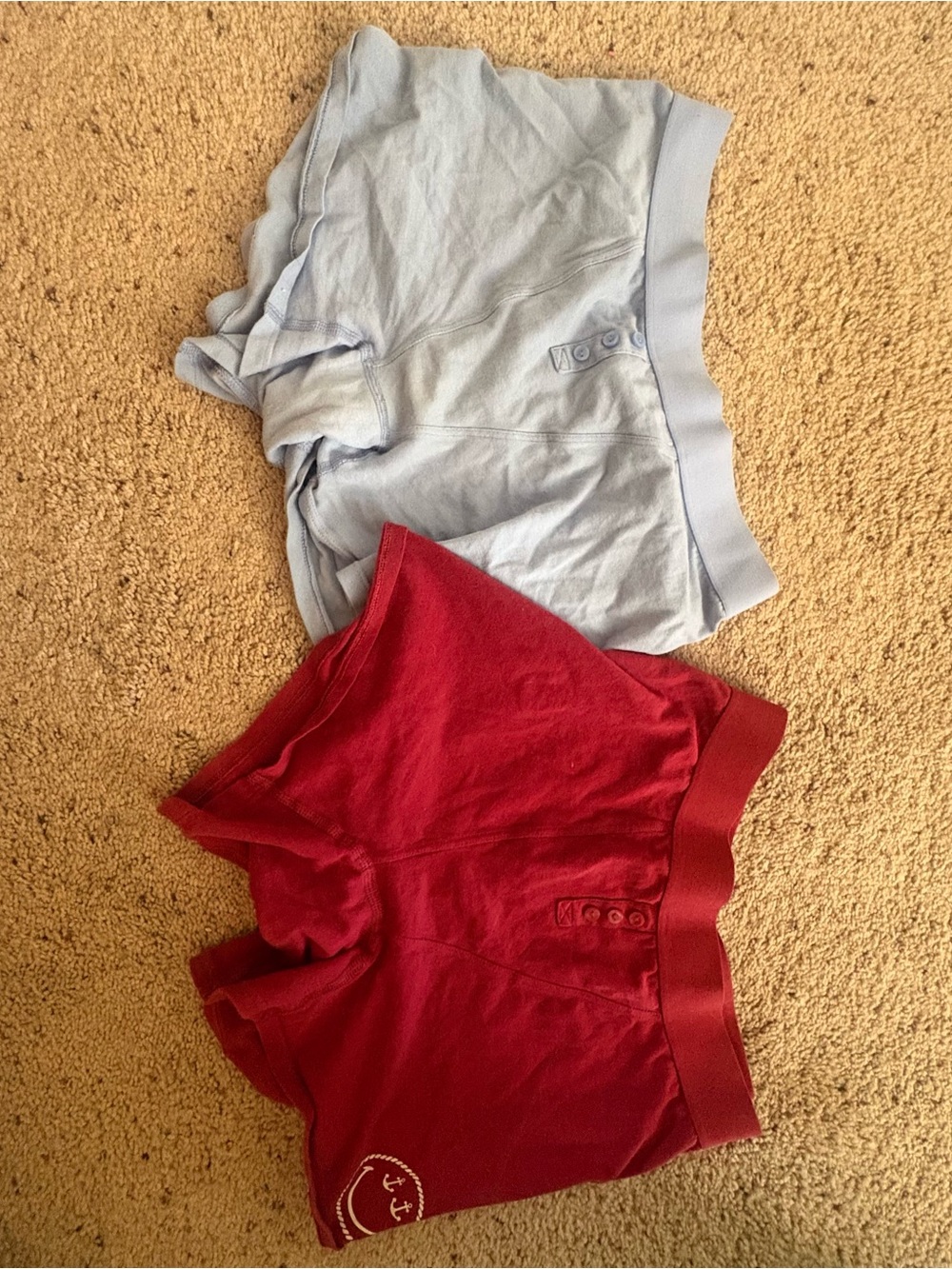 aerie Light Blue & Red Cotton Boxer Briefs Set